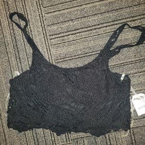 Lace crop top